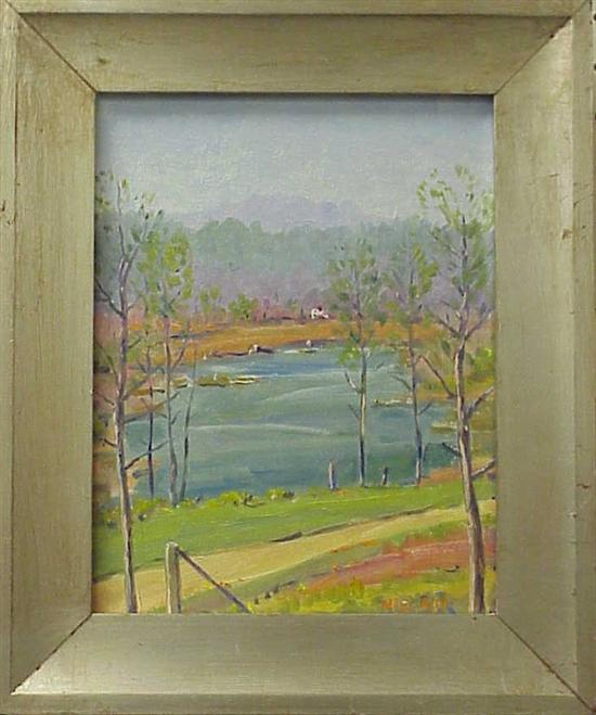 Appraisal: Henry Curtis Ahl American - oil on artist's board Spring