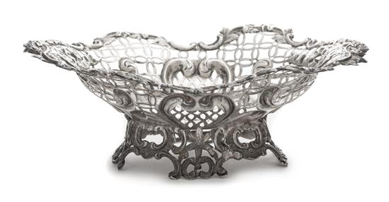 Appraisal: Sale Lot A Victorian Silver Basket Likely William Comyns London