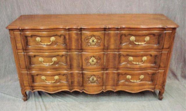 Appraisal: Louis XV Style Serpentine Front Chest Great quality signed and