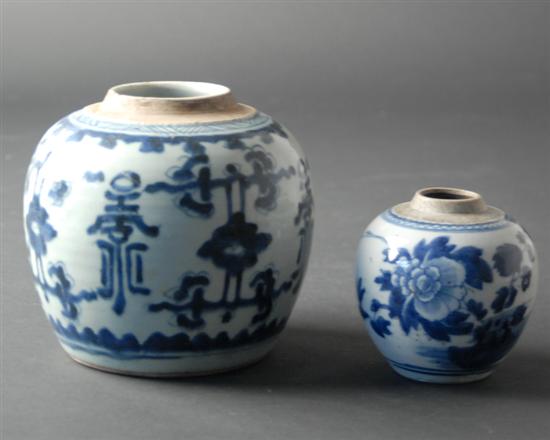 Appraisal: Two L th E th C Chinese Blue and White