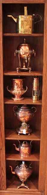 Appraisal: A QUANTITY OF COPPER AND BRASSWARE in the room to