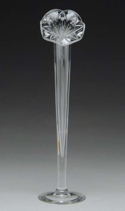 Appraisal: CRYSTAL JACK IN THE PULPIT VASE Tall Jack in the