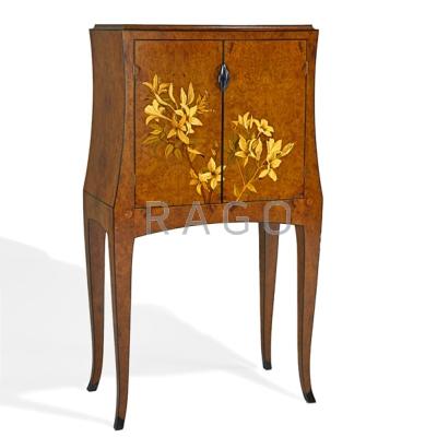 Appraisal: SILAS KOPF b Trompe l oeil two-door cabinet Easthampton MA