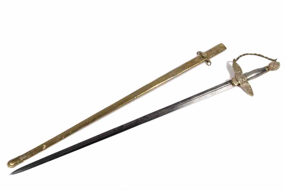 Appraisal: MEXICAN-AMERICAN WAR PRESENTATION SWORD - Mississippi Officer's Presentation Sword Capt