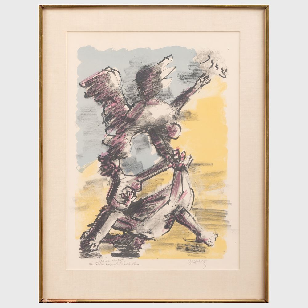 Appraisal: Jacques Lipchitz - Zion Lithograph in colors on wove paper