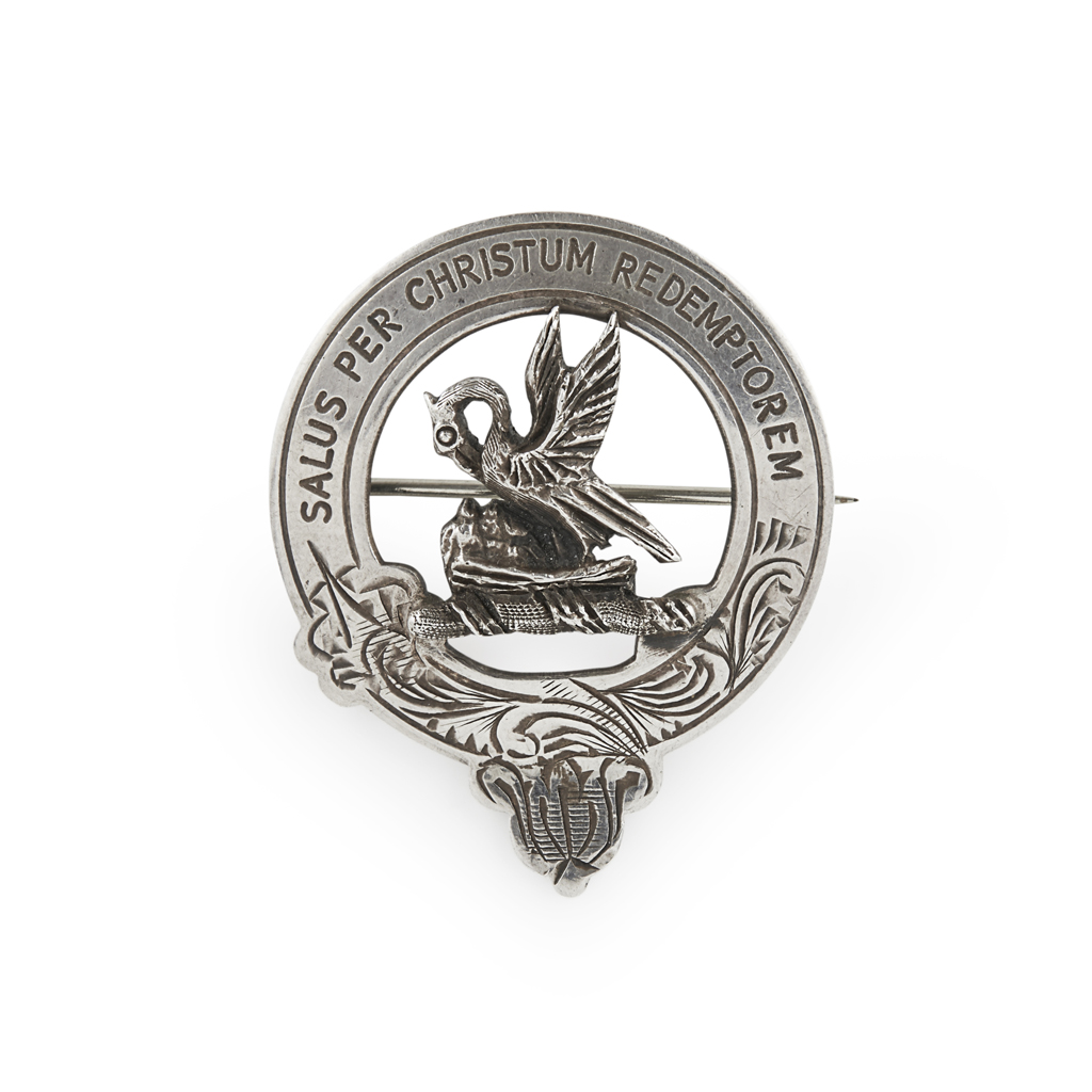 Appraisal: INVERNESS - A SCOTTISH PROVINCIAL STEWART CLAN BADGE MEDLOCK CRAIK