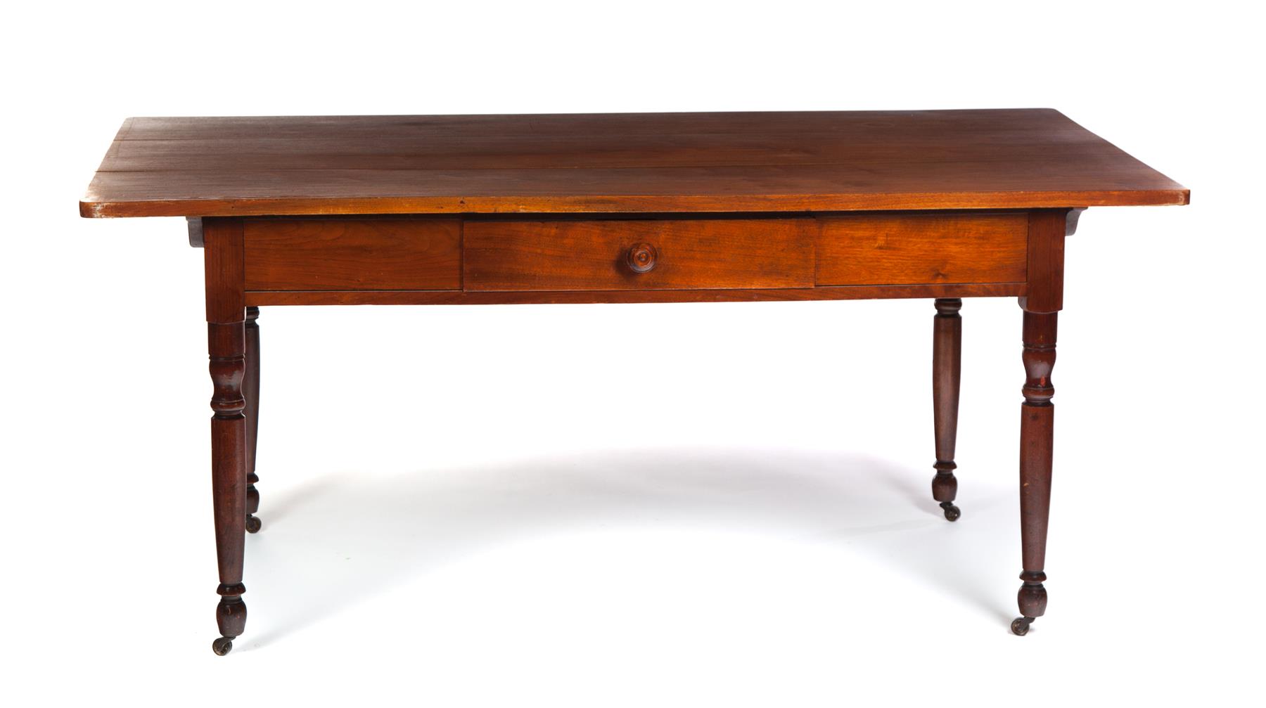 Appraisal: ZOAR PINTOP TABLE Ohio mid th century walnut Dining table