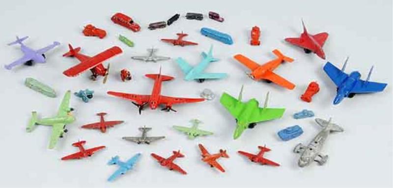 Appraisal: Lot of Tootsie Toy Die-Cast Airplane Toys Description Lot also