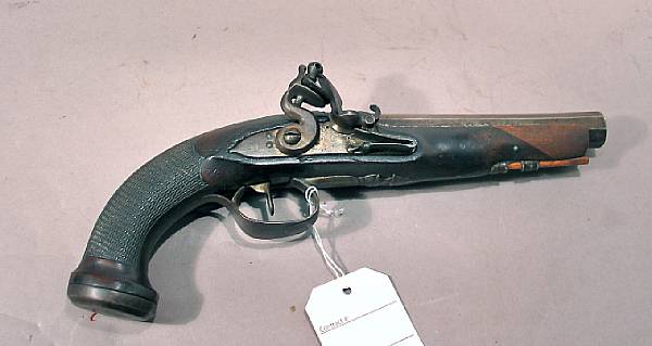 Appraisal: A French flintlock pistollate th early th century The inch