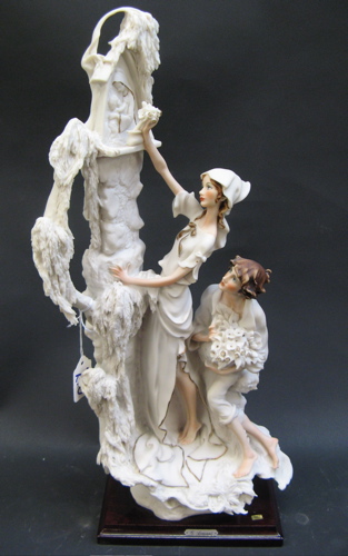 Appraisal: ITALIAN GIUSEPPE ARMANI PORCELAIN ART SCULPTURE unglazed porcelain of a