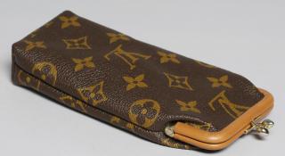 Appraisal: Rare Vintage Louis Vuitton Dual Eyeglass Case Having leather trim