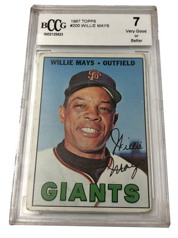 Appraisal: Willie Mays Topps Baseball Card BCCG Graded