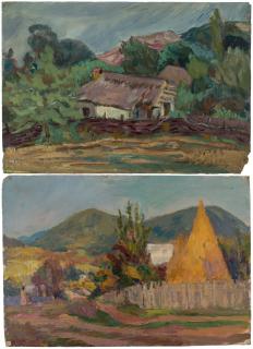 Appraisal: A PAIR OF WORKS BY MEIER AKSELROD RUSSIAN - comprising