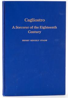 Appraisal: Cagliostro Sorcerer of the Eighteenth Century Evans Henry Ridgely Cagliostro