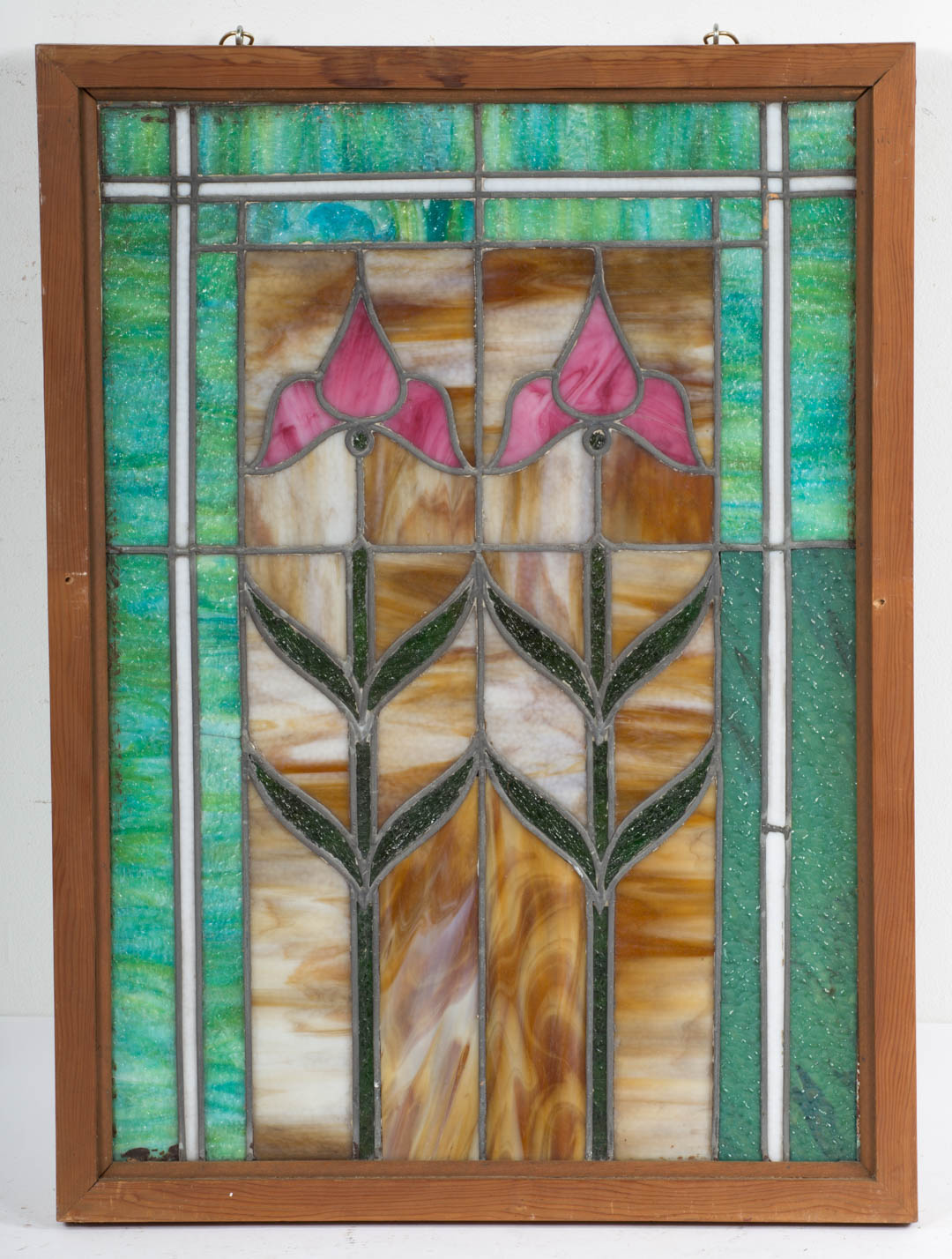 Appraisal: Stained glass panel Undernumber