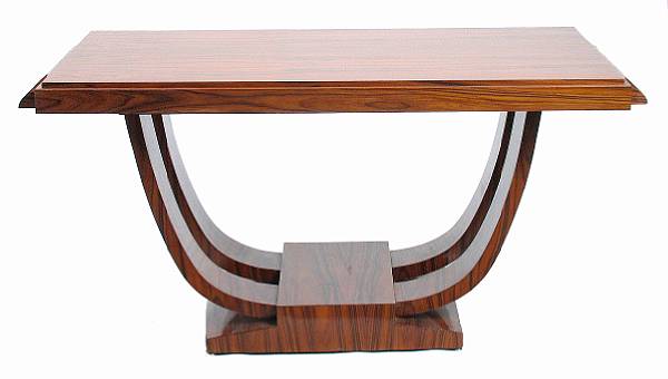 Appraisal: An Art Deco style salon table height in width ft