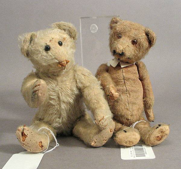 Appraisal: Bear companions Golden Bear measuring with mohair and excelsior wear