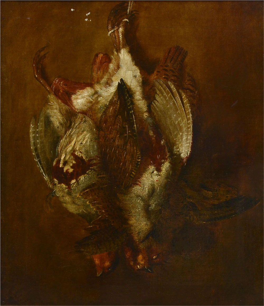 Appraisal: FINE TH CENTURY STILL LIFE PAINTING OF GAME BIRDS Oil