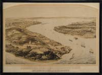 Appraisal: MAP PANORAMA OF THE HARBOR OF NEW YORK STATEN ISLAND