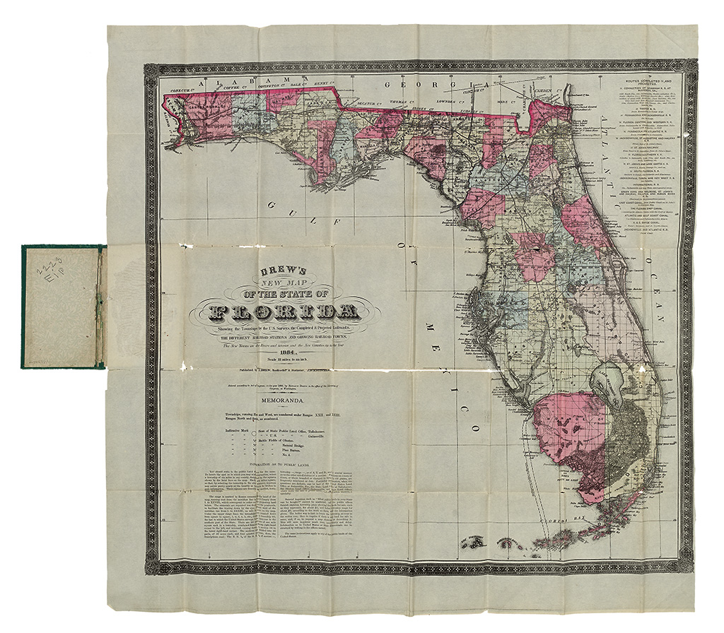 Appraisal: FLORIDA Horace Drew Drew's New Map of the State of