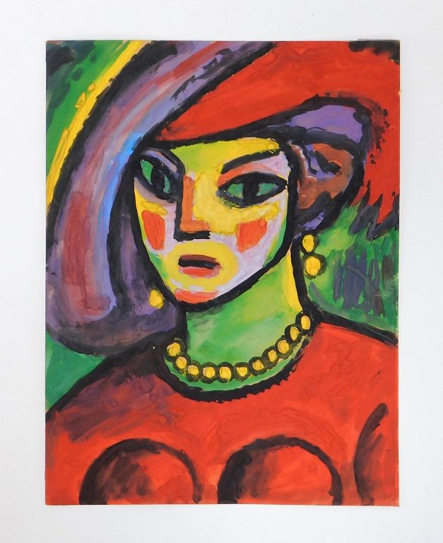 Appraisal: Aft Alexei Von Jawlensky Expressionist Painting Russia th Century Polychromatic