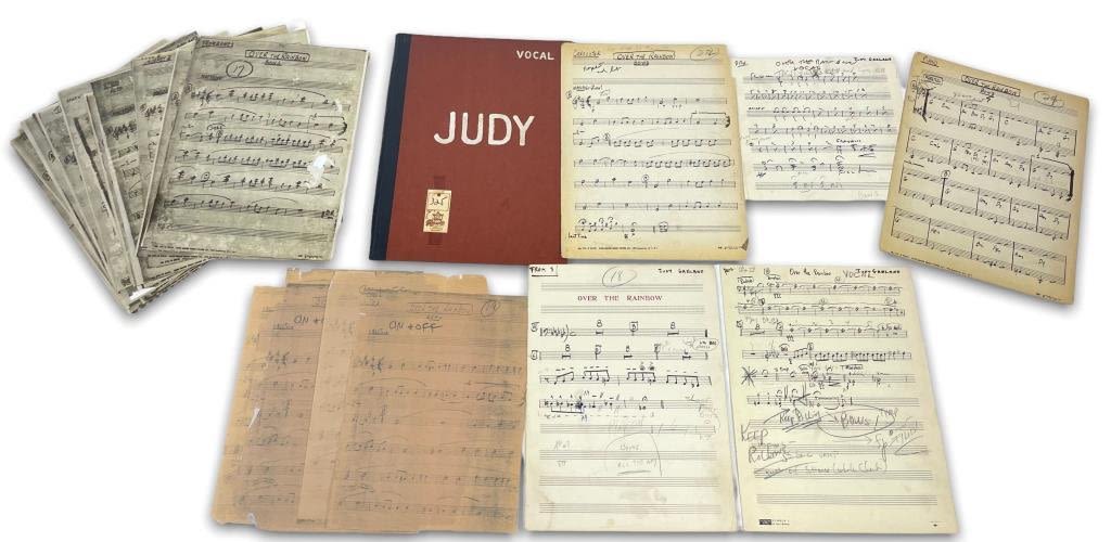 Appraisal: Judy Garland Music Arrangement Over The Rainbow By H Arlan