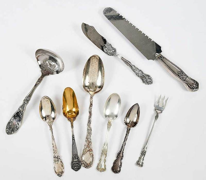 Appraisal: Pieces Silver Flatware Including pieces sterling piece Gorham buttercup six