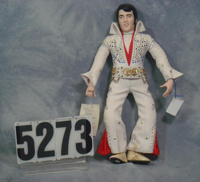 Appraisal: Franklin Mint Elvis doll inches tall porcelain cloth doll good