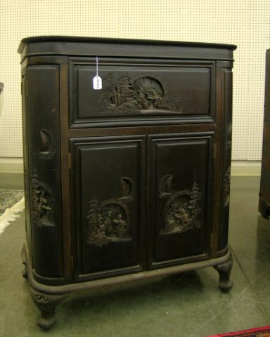 Appraisal: Early to mid th century Asian dry bar liquor cabinet