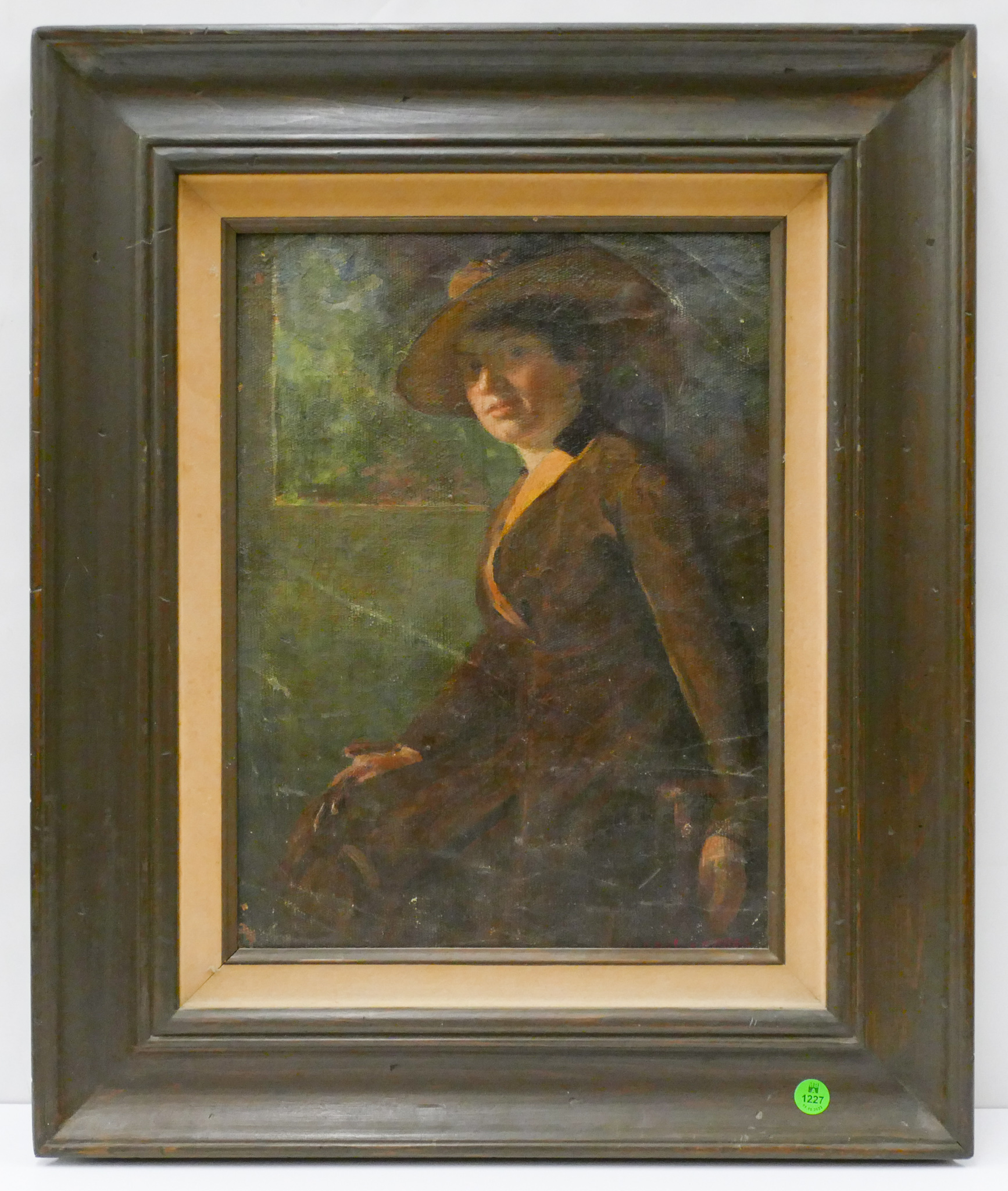 Appraisal: Karl Kappes - OH Woman Portrait with Window Oil on