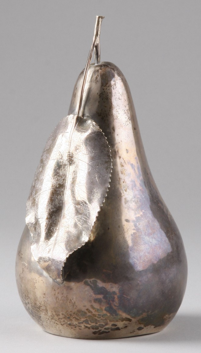 Appraisal: Lighter in form of pear with leaf t lighter concealed