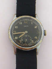 Appraisal: ZENITH a WWII chrome plated brass manual wind wristwatch circa