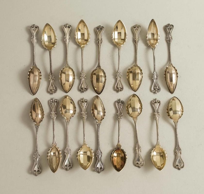 Appraisal: Sterling Fruit Spoons Towle Old Colonial Assembled lot of Towle