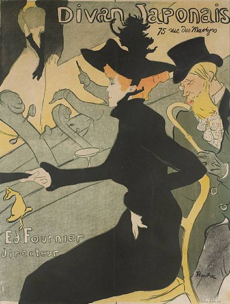 Appraisal: Henri de Toulouse-Lautrec French - Divan Japonais W P D