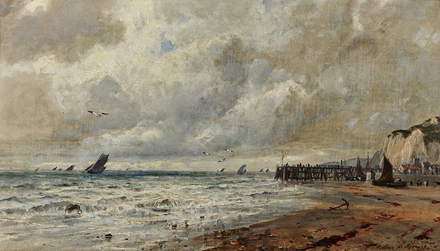 Appraisal: GUSTAVE DE BREANSKI - 'An April Day Norfolk Coast' signed