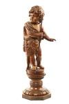 Appraisal: ITALIAN WOODEN SCULPTURE - Fine th c Mahogany Statue of