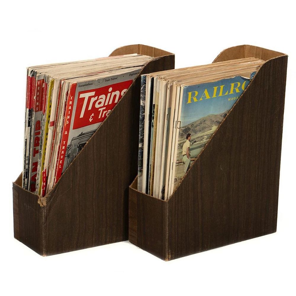 Appraisal: Prototype Railroad Magazines Trains Travel December June Loose Cover October