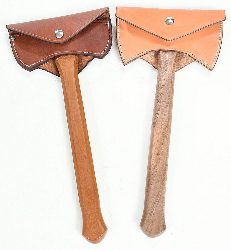 Appraisal: Two Lee Reeves Axes Nessmuk style double bit steel forged