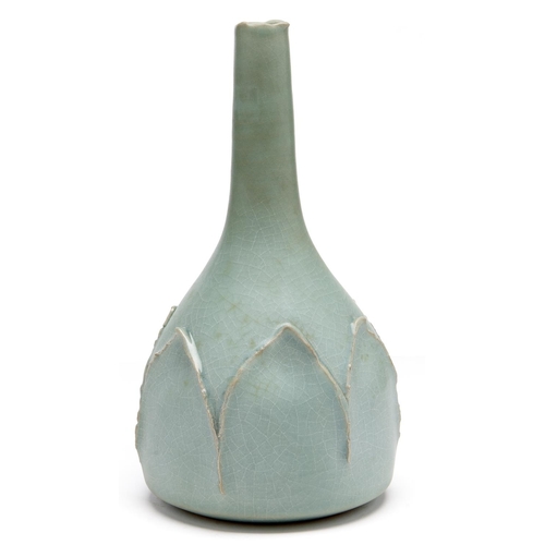 Appraisal: Japanese Studio Pottery A celadon vase by Matsumoto Isami -