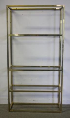 Appraisal: Midcentury Brass Etagere From an Englewood NJ estate Dimensions w