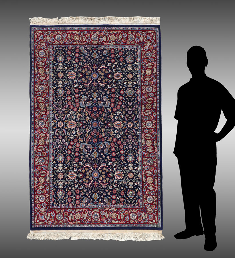 Appraisal: APPROX - YR OLD TURKISH HEREKE HAND KNOTTED WOOL RUG