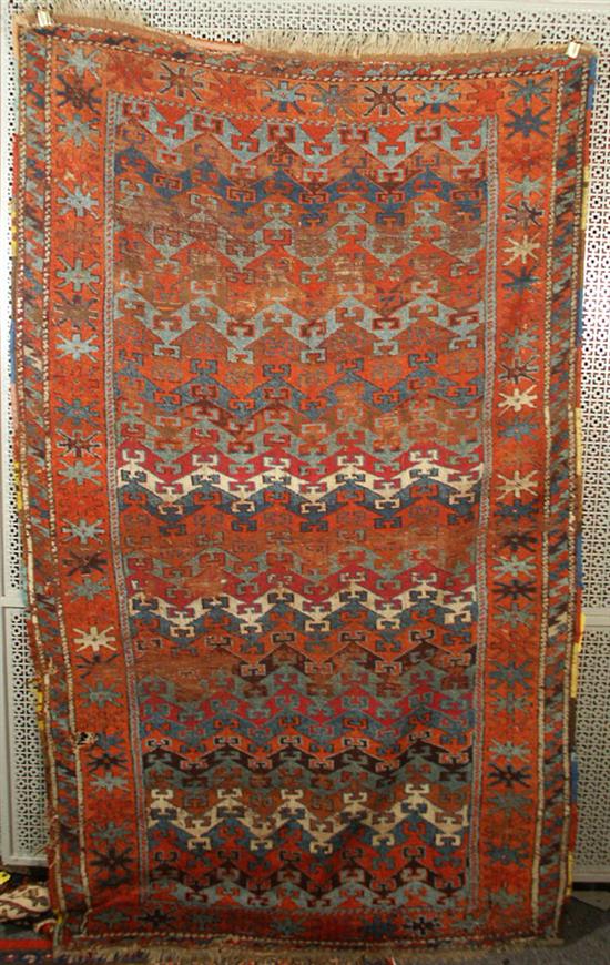 Appraisal: YURUK RUG Turkey late th century feet inches x feet