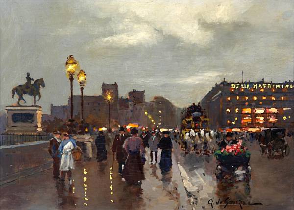 Appraisal: Gilbert Alexandre de Severac French - Evening on a Parisian