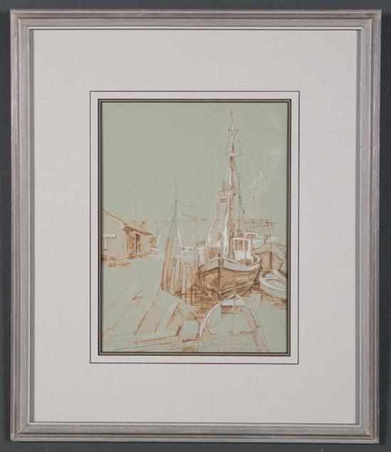 Appraisal: Ward Mann American - Gloucester circa pencil with pen and