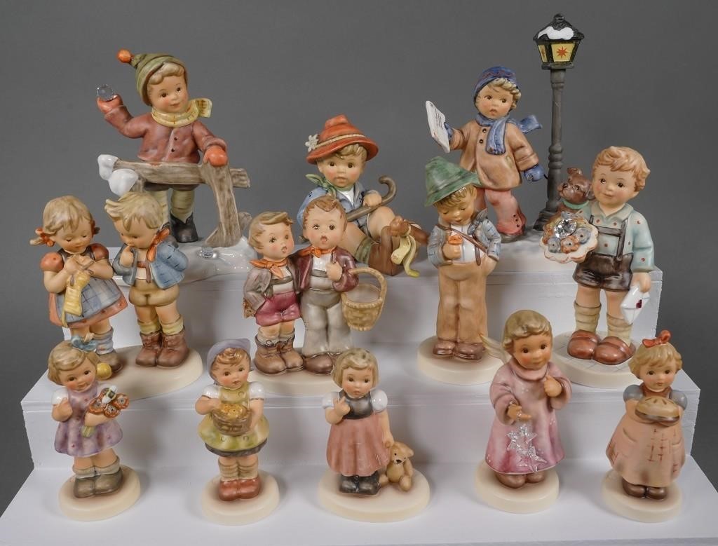 Appraisal: Collection of Hummel figurines TMK- Hummels included Hurry Along Hum