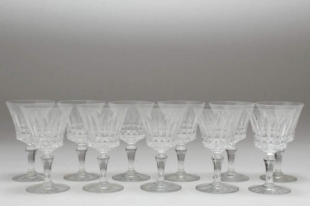 Appraisal: Baccarat Crystal Piccadilly Port Wine Glasses Baccarat cut crystal Piccadilly