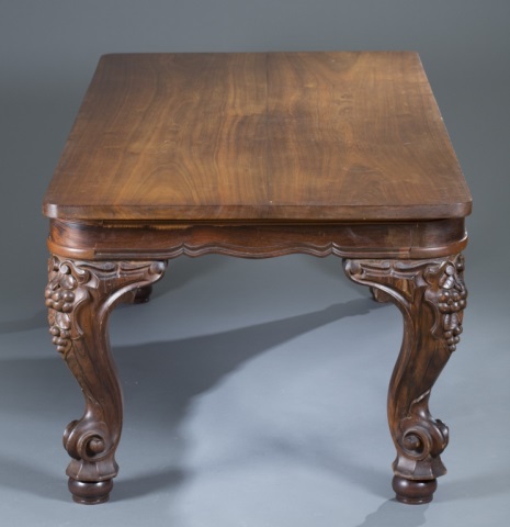 Appraisal: th Century Rosewood and Walnut Dining Table Rosewood and Walnut