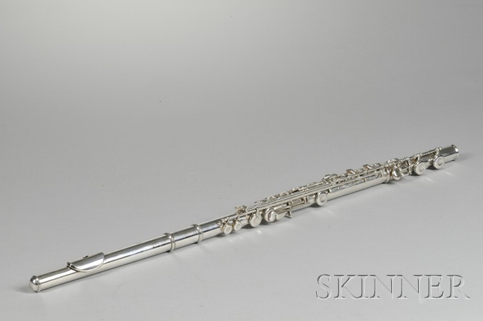 Appraisal: Silver Flute in C William S Haynes Company Boston serial