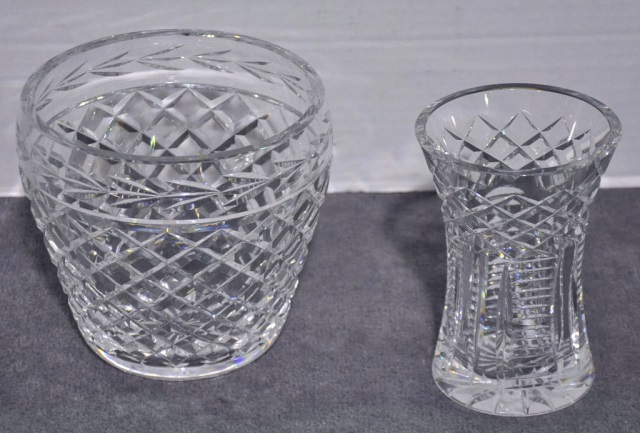 Appraisal: Two Waterford Crystal VasesLargest is high x diameter Smaller is