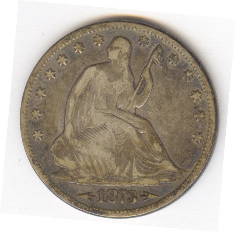 Appraisal: SEATED LIBERTY HALF DOLLAR Estate coin